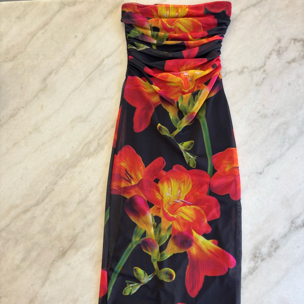 Zara Vibrant Floral dress